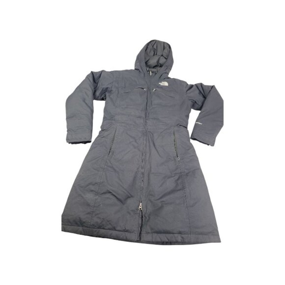 The North Face Women's Black Hyvent Down Hooded Snow Parka Jacket Size M - Picture 1 of 10